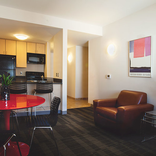 View Collegetown Terrace Apartments interiors, premium student housing near Cornell University